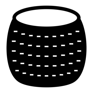 Modern siyah simgenin vektör illüstrasyonu