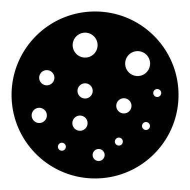 Kurabiye. Web simgesi basit illüstrasyon