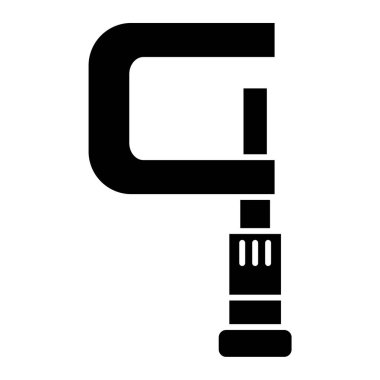 Kapalı devre kamera simgesi. siyah ve beyaz resimleme.