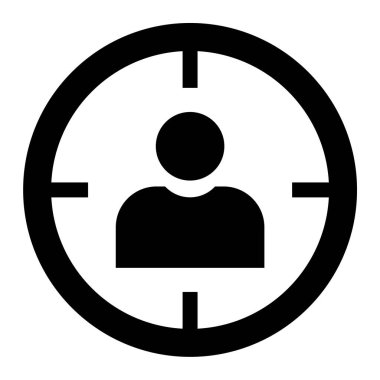 kullanıcı. Web simgesi basit illüstrasyon