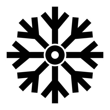 Kar tanesi. Web simgesi basit illüstrasyon