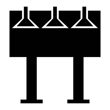 Masa. Web simgesi vektör illüstrasyonu