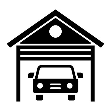 garaj simgesi vektör illüstrasyonu