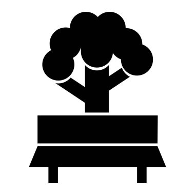 Ağaç. Web simgesi basit illüstrasyon