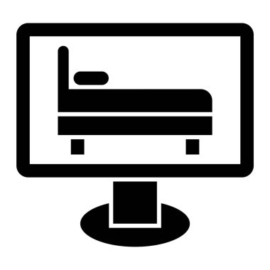 Kanepe. Web simgesi basit illüstrasyon