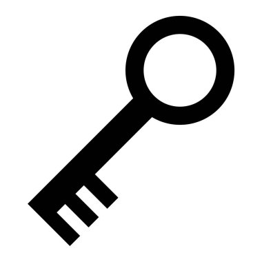 Anahtar. Web simgesi basit illüstrasyon