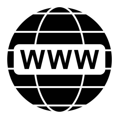 www simgesi. İnternet düğmesi. vektör illüstrasyonu