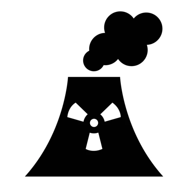 Конструкция Векторной Иллюстрации Атомной Электростанции — стоковый вектор
