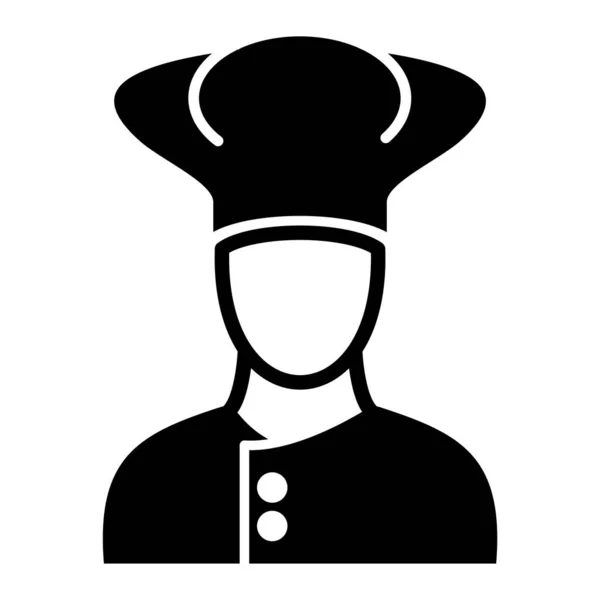 Chef Web Icoon Eenvoudig Ontwerp — Stockvector