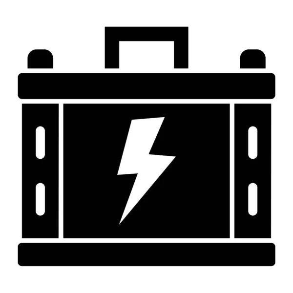 Car Battery Icon Simple Illustration Electric Plug Vector Icons Web — Stock Vector