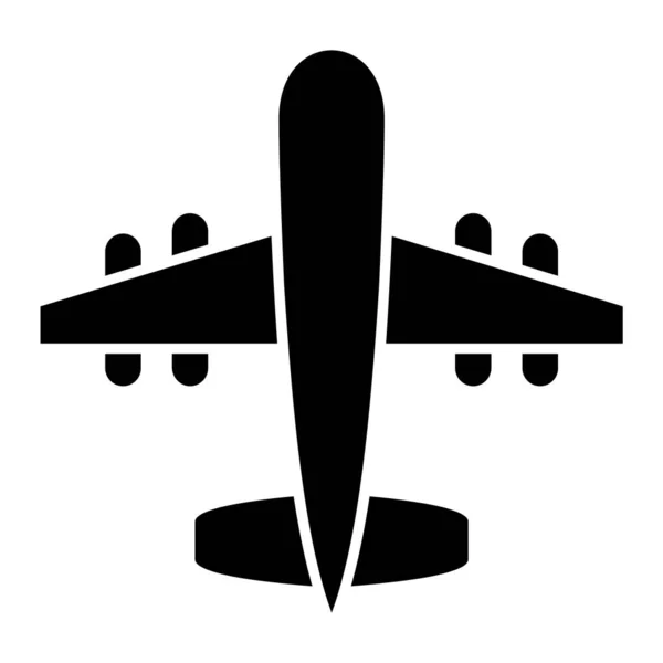 Flugzeug Symbol Vektor Illustration — Stockvektor