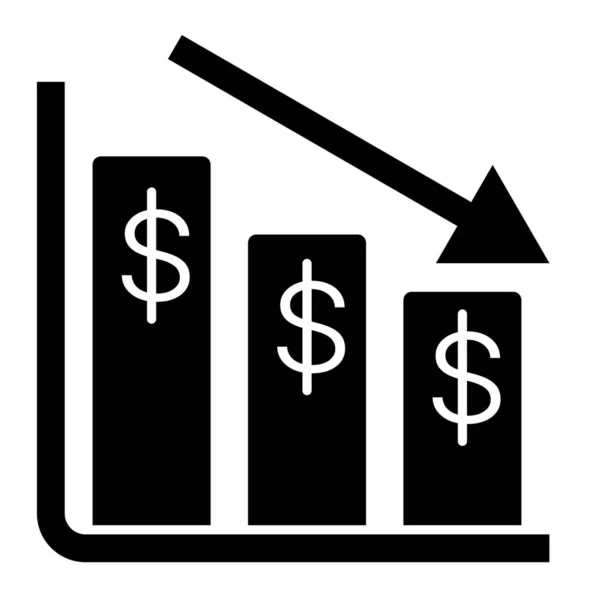 Wykres Finansowy Ikona Sieci Web — Wektor stockowy