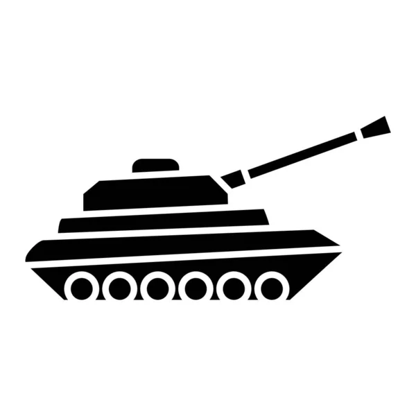 Icono Del Tanque Militar Ilustración Vectorial — Vector de stock