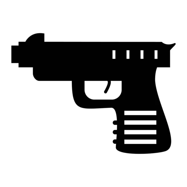 Gun Web Icon Simple Illustration — Stock Vector