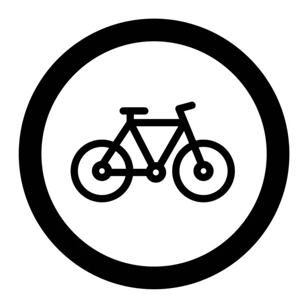 Fiets Icoon Schets Illustratie Van Fiets Vector Pictogrammen Voor Web — Stockvector