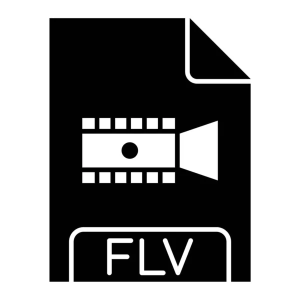 Icono Formato Archivo Vídeo Ilustración Vectorial — Vector de stock