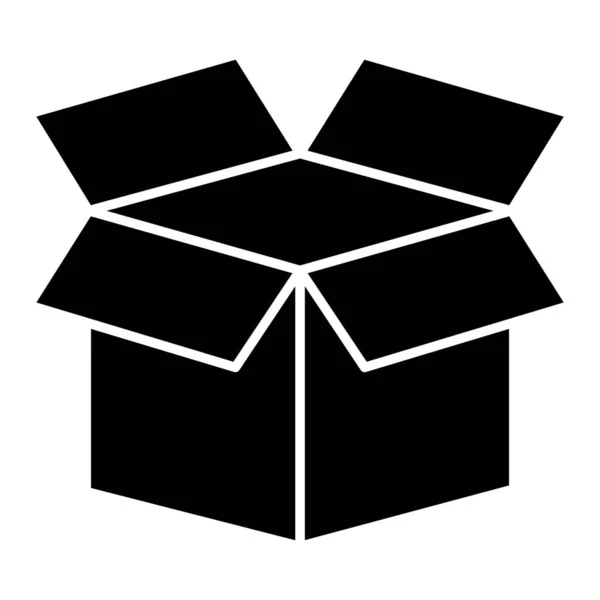 Caja Icono Vector Ilustración — Vector de stock