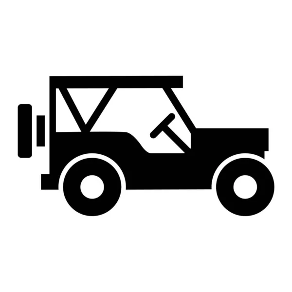 Véhicule Automobile Icône Web — Image vectorielle