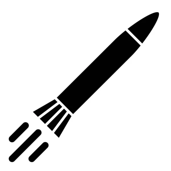 Ilustración Vectorial Icono Cohete — Archivo Imágenes Vectoriales