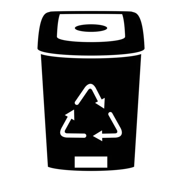 Ícone Lata Lixo Ilustração Simples Ícones Vetoriais Lixo Bin Para — Vetor de Stock