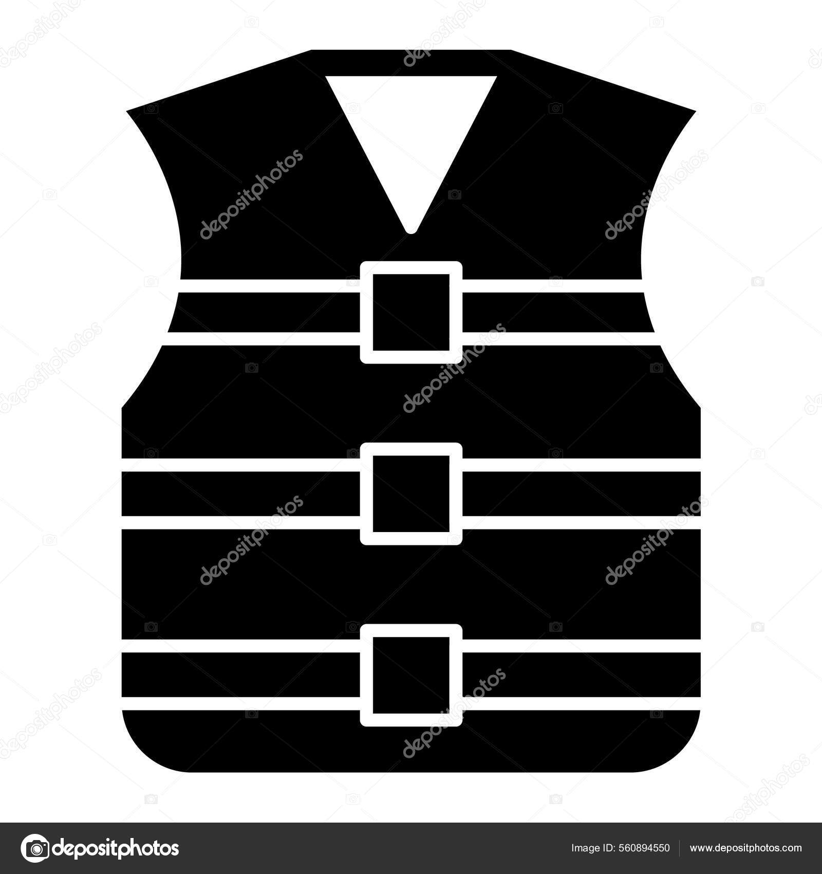 Safety Vest Icon Outline Illustration Clothes Vector Icons  Stock Vector by ©MuhammadAtiq