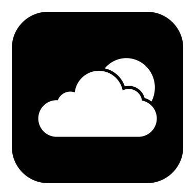 bulut simgesi, vektör illüstrasyonu