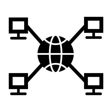 ağ bağlantısı vektör illüstrasyonu