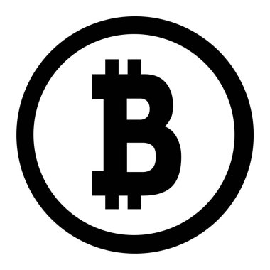 Bitcoin vektör simgesi. biçim  