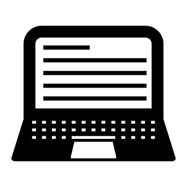 Bilgisayar. Web simgesi basit illüstrasyon