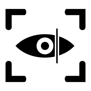 Göz. Web simgesi basit illüstrasyon