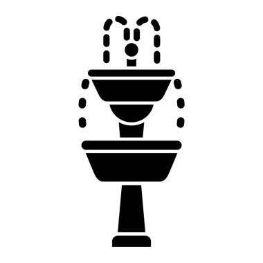 fıskiye ikon vektör çizimi tasarımı