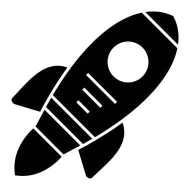 Roket. Web simgesi basit tasarım