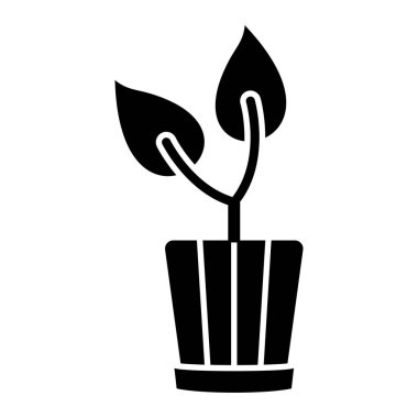 Bitki. Web simgesi basit tasarım