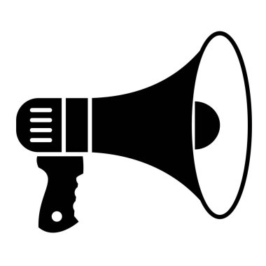 megafon ikonu. Web için basit hoparlör vektör simgeleri çizimi