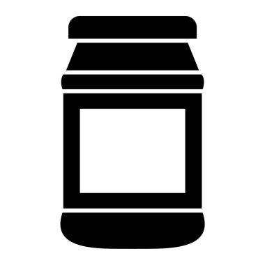 Kavanoz. Web simgesi basit illüstrasyon