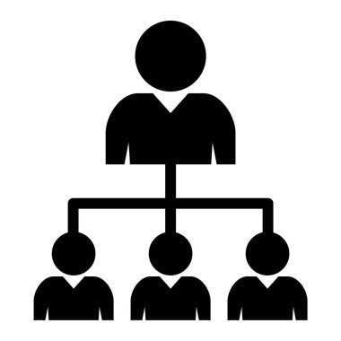 iş insanları simgesi vektör illüstrasyonu