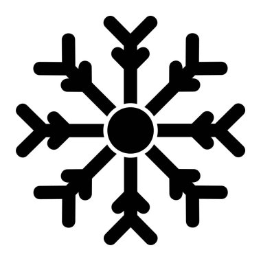 Kar tanesi. Web simgesi basit illüstrasyon