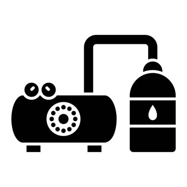 Su pompası ikonu. Web için elektrik süpürgesi vektör simgelerinin özet çizimi