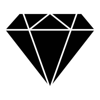 Elmas simgesi vektör illüstrasyonu