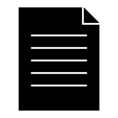 Belge. Web simgesi basit illüstrasyon