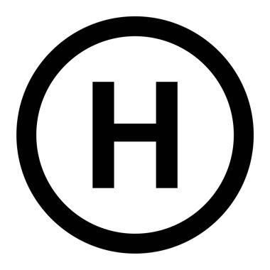 Hastane. Web simgesi basit tasarım