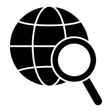 Büyüteç simgesi. özet arama vektörü illüstrasyonu.