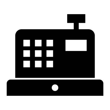 ATM 'de. Web simgesi basit illüstrasyon