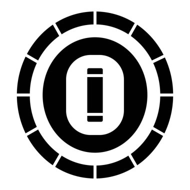 Modern siyah simgenin vektör illüstrasyonu