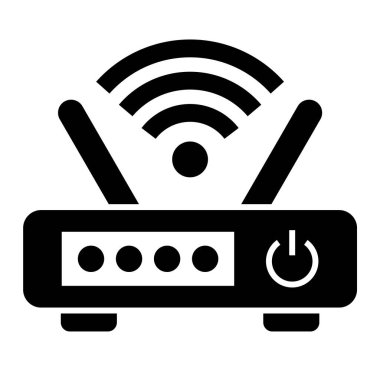 WiFi yönlendirici vektör çizim