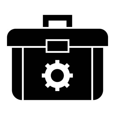 Alet çantası. Web simgesi basit tasarım
