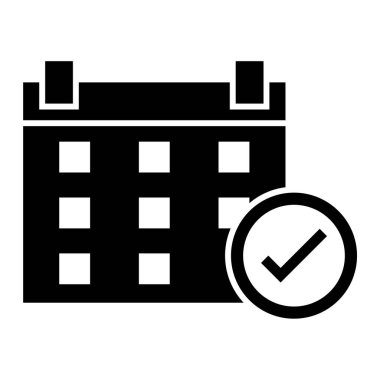 Takvim simgesi, vektör çizimi