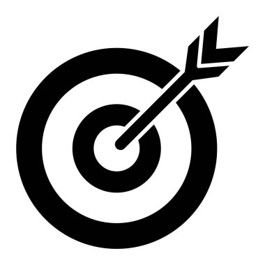 hedef simge, vektör illüstrasyonu