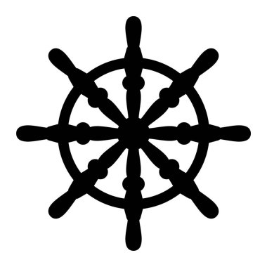 Siyah direksiyon simgesi beyaz arkaplanda izole edilmiş. vektör illüstrasyonu