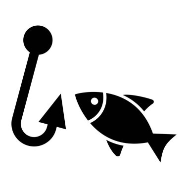 Balık. Web simgesi basit tasarım